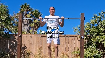 First set of 16 chest to bar pull ups at 45 years young! #SanDiegoFitness