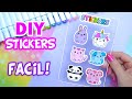Cómo Hacer Pegatinas o Stickers Fácil / DIY Stickers Kawaii