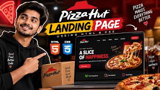 Information Pizza Hut Website Landing Page | HTML & CSS Project | Modern Pizza Hut Landing Page Using HTML & CSS Update
