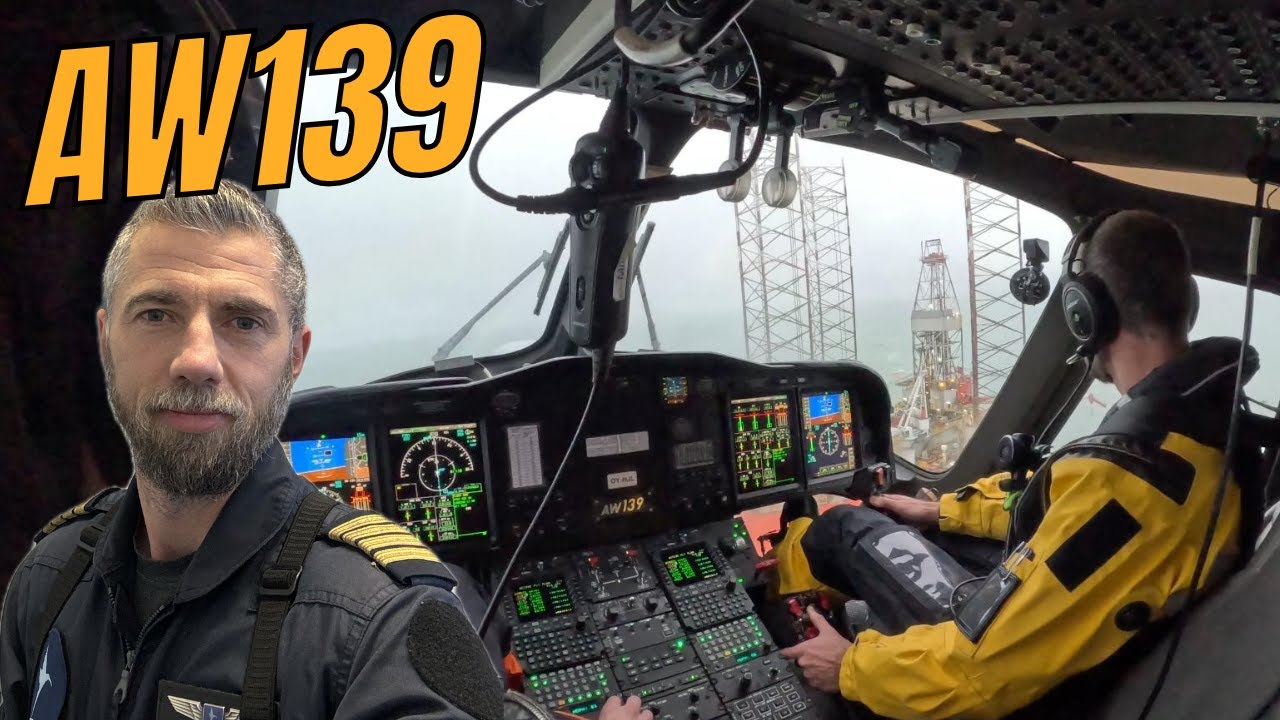 AW139 offshore radar approach, IFR, actual ATC #aviation