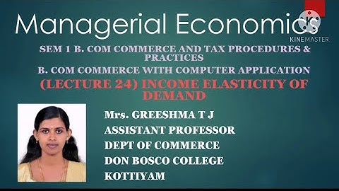 LECTURE 24 MANAGERIAL ECONOMICS SEM 1 B.COM TAXATION