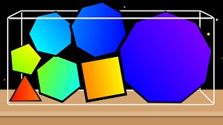 MERGE SHAPES - Square ➜ Hexagon ➜ Octagon ➜ Pentagon ➜ Triangle ➜ ⁉️ (Suika Game: Drop & Merge) screenshot 2