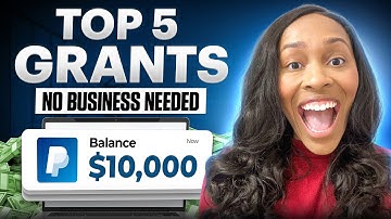 5 GRANTS ANYONE CAN GET WITHOUT A BUSINESS (QUICK APPLY)