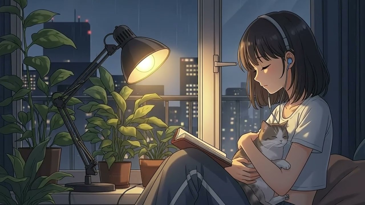 Cozy Lo-Fi with Rain Sounds | Relaxing Background Music & Ambience