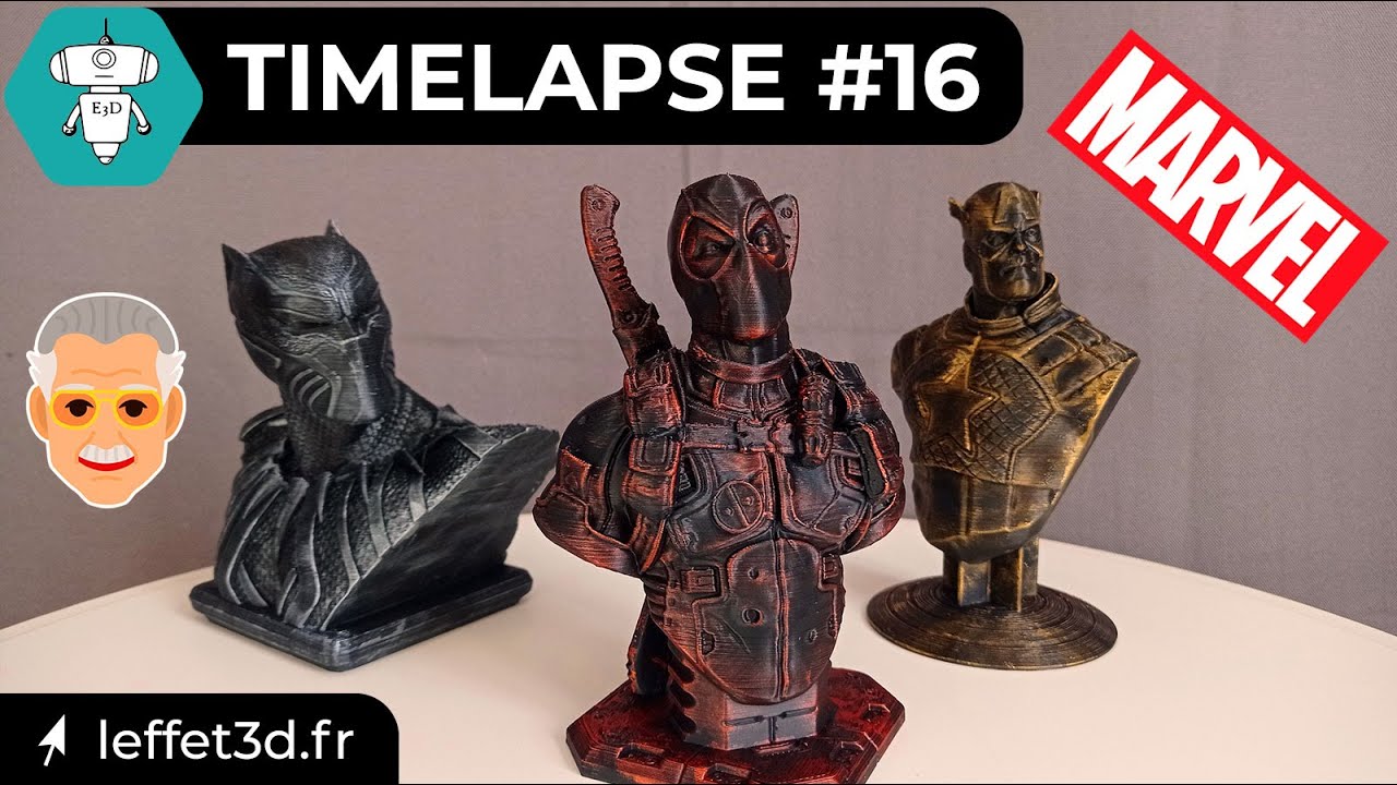 Impression 3D et peinture (MARVEL)