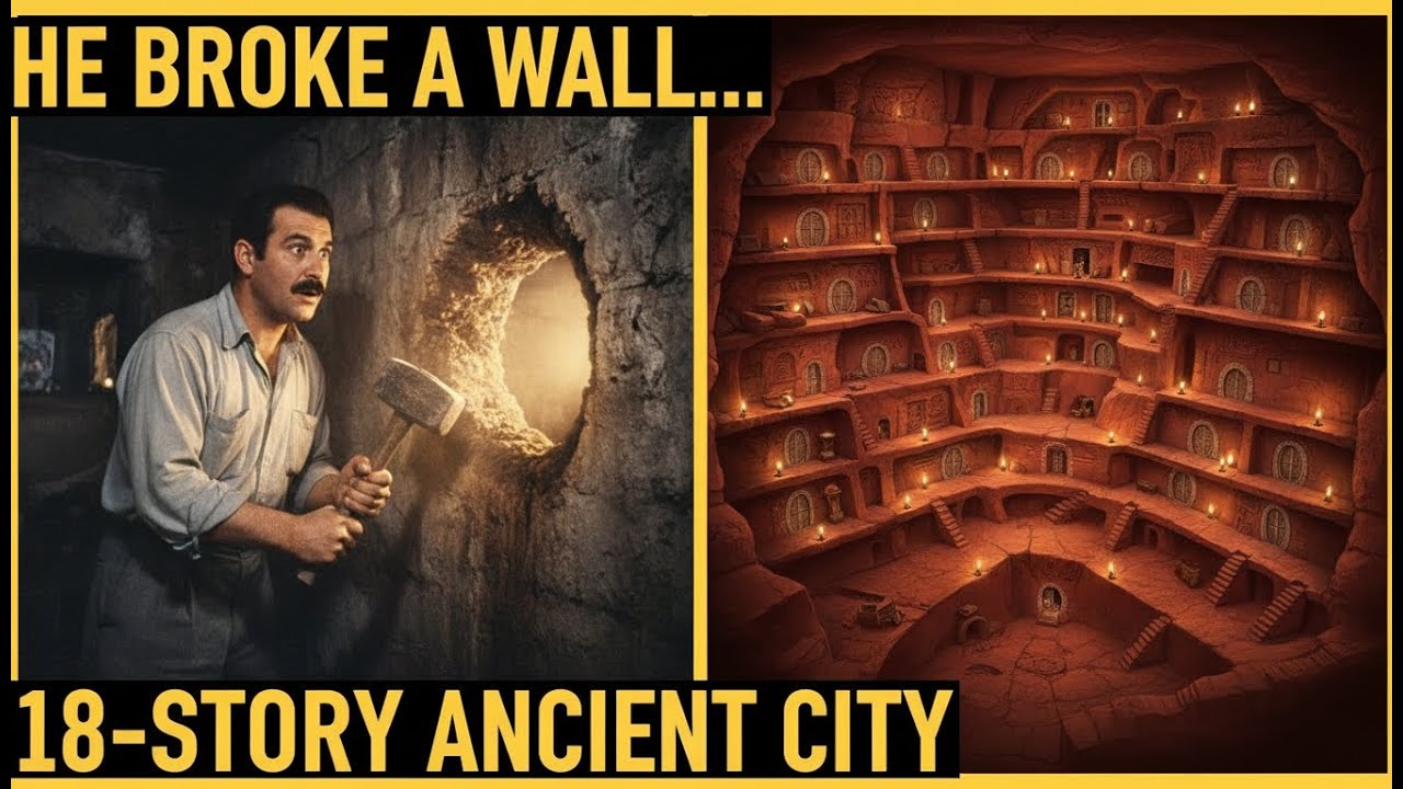 Проломил стену и обнаружил 18-этажный подземный город: инженерное решение Деринкую 🤯