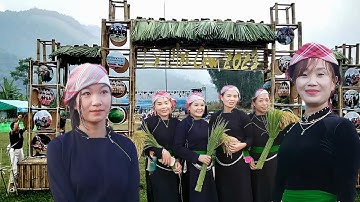 Toàn cảnh thi lễ hội cốm xã dương qùy hoành tráng nhất văn bàn lào cai 22/10/2023