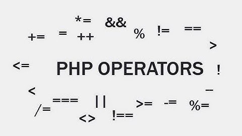 PHP operators