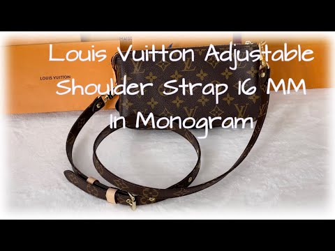 Pochette Accessoires with adjustable shoulder strap 16mm monogram