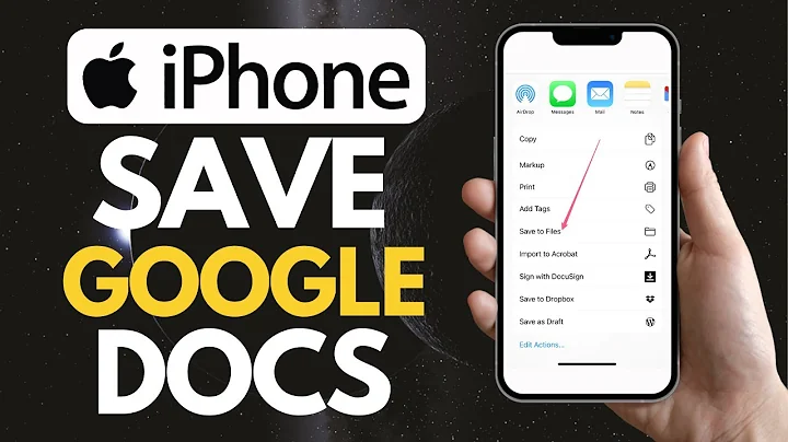 How To Save Google Docs To Files On iPhone
