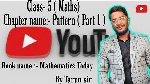 Class 5 Maths | Chapter 16 Pattern | Page 288 Warm up | New Mathematics Today | Kukreja classes