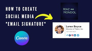 How to create a social media "Email Signature" design.