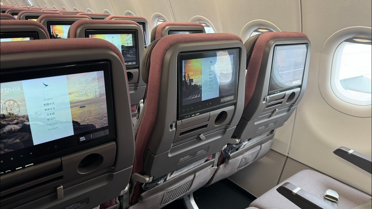 Cathay Pacific Economy Class HKG-MNL A321 NEO Trip Report - YouTube