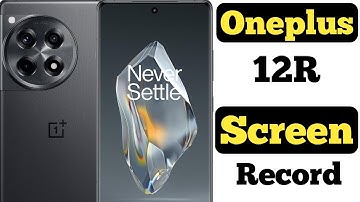 How to record screen in Oneplus 12R with audio || Oneplus 12R me screen recording kaise kare ||