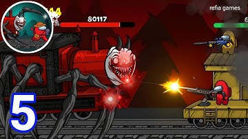 Choo Survival : Impostor Shoot - Gameplay Walkthrough Part 5 Level 14 -16 Ghost Train iOS/Android