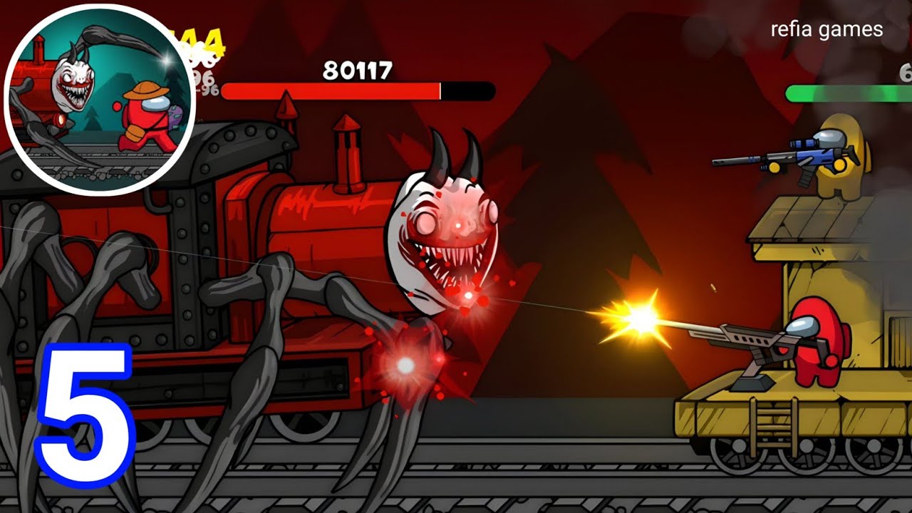 Choo Survival : Impostor Shoot - Gameplay Walkthrough Part 5 Level 14 -16 Ghost Train iOS/Android