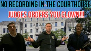 NO RECORDING IN THE COURTHOUSE - JUDGES ORDERS YOU CLOWN!!! screenshot 2