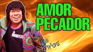 Video thumbnail of "😎 AMOR PECADOR 🟢 La Mona Jiménez 🎤 MAS KARAOKE #cuarteto"
