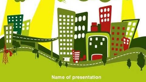 Green Infrastructure PowerPoint Template by PoweredTemplate.com