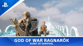 God of War™ Ragnarök - Favor - Scent of Survival
God of War™ Ragnarök Walkthrough Video in 4K (60 FPS) on Give Me God of War Difficulty
God of War™ Ragnarök - Favors Walkthrough Playlist:
https://www.youtube.com/playlist?list=PLw8qrSr2ZYiQCfG247DirMEocIB73mLD5
Favor - Scent of Survival
Starting Location: Freyrs Camp
Objectives:
- Follow Helka
- Ride the paper boat to the crater
The animal from Freyrs Camp, Helka, is tracking a scent. She seems to want us to follow.
Related Trophies:
- None
► YOUTUBE: https://www.youtube.com/user/ThePlayStationN4TION
► FACEBOOK: https://www.facebook.com/ThePlayStationN4TION
► TWITTER: https://twitter.com/PlaySTNnation
#GodofWar #Walkthrough #PlayStation
ABOUT THIS CHANNEL
This channel is in no way tied to Sony Interactive Entertainment. The PlayStation NATION is a dedicated fan-channel keeping you up to date with all the latest news, video walkthroughs and official trailers of the most successful video games published by Sony Interactive Entertainment, including UNCHARTED, God of War, Ratchet & Clank, DEATH STRANDING, Spider-Man and many others.
ABOUT GOD OF WAR RAGNARÖK
From Santa Monica Studio comes the sequel to the critically acclaimed God of War (2018). Kratos and Atreus must journey to each of the Nine Realms in search of answers as they prepare for the prophesied battle that will end the world.
©2022 Sony Interactive Entertainment LLC. God of War is a registered trademark of Sony Interactive Entertainment LLC and related companies in the U.S. and other countries. God of War™ Ragnarök - Favor - Scent of Survival