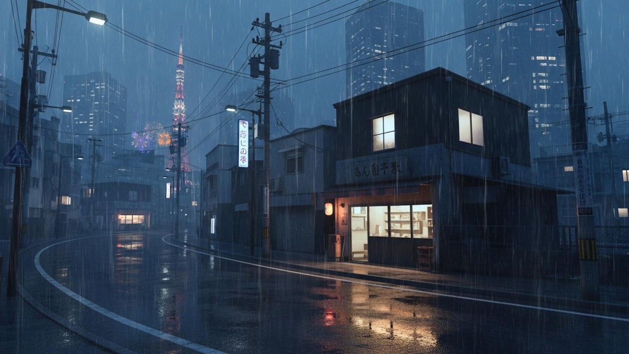 90s Lofi Hip Hop 🌧️ Soft Rain & Piano for Deep Sleep, Anxiety Relief & Calm Meditation