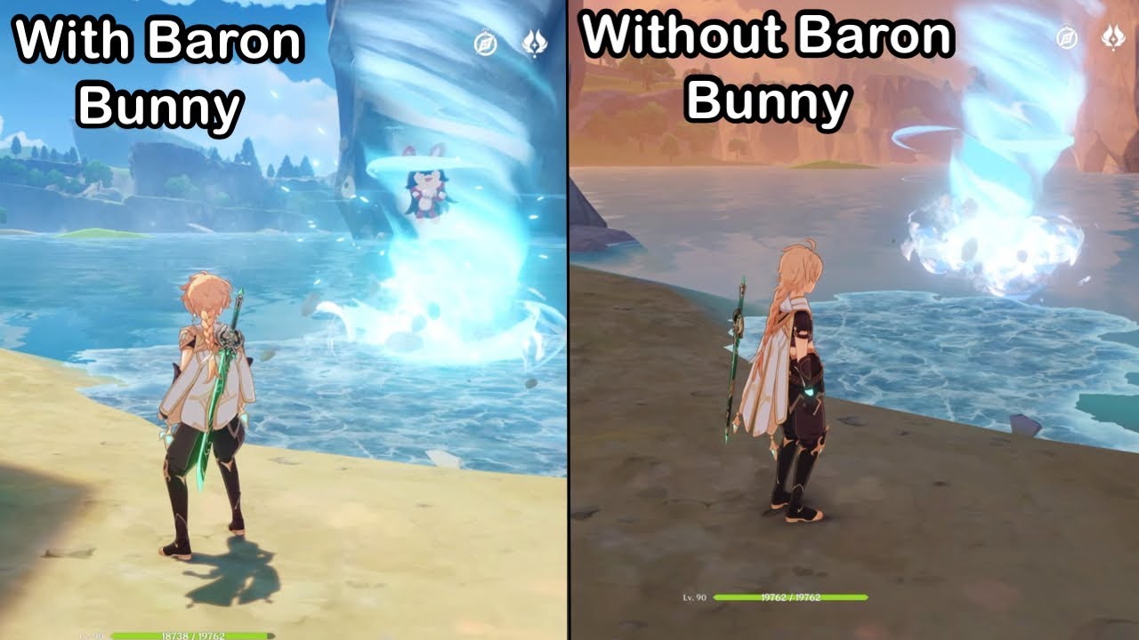 Anemo Traveler burst can technically ice bridge