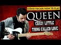 Cómo tocar CRAZY LITTLE THING CALLED LOVE QUEEN Guitarra + Solo Tutorial