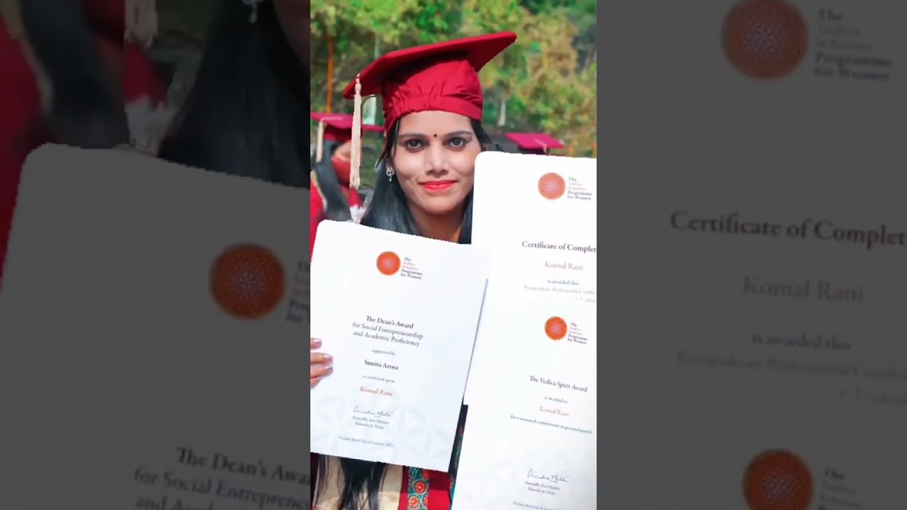 An inspiration to young women at Vedica.