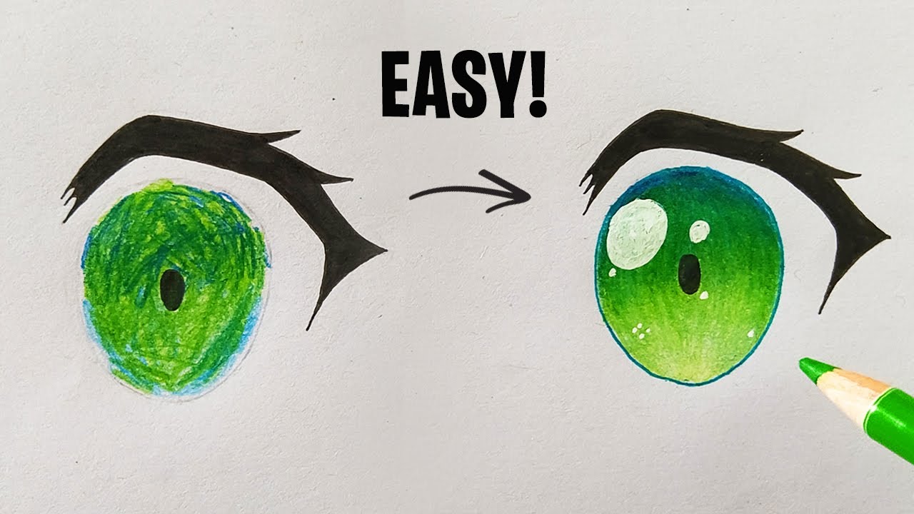 How To Color Anime Eyes - Step-by-Step Art Tutorial