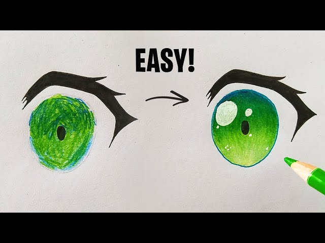 Blue/Green Anime Eyes Tutorial [translated]