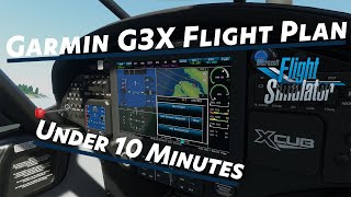 Easy Garmin G3X Flight Plan Tutorial | MSFS