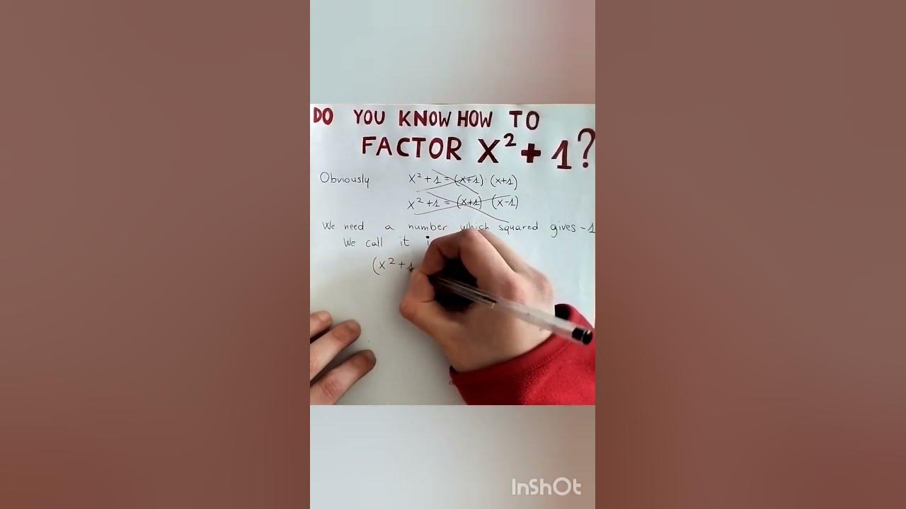 how-to-factor-x-2-1-youtube