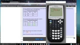 Using a TI-84 For Finding A Chi-Square Test Statistic screenshot 5