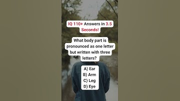 IQ 110+ Answers in 3.5 Seconds!