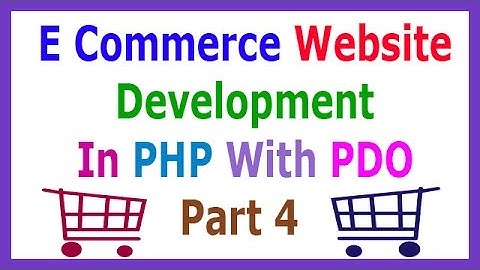 E Commerce Website Development In PHP With PDO Part 4 Creating Header
