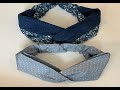 DIY Stirnband Bandeau Haarband aus alterJeans selber nähen | Easy Cute Headband