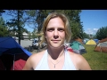 Jeneen and her two children live in a tent community in Whitehorse, Canada