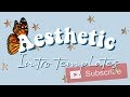 AESTHETIC INTRO TEMPLATES!! | No text