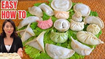 16 EASY Ways To Wrap Dumplings: NO EXPERIENCE REQUIRED! 만두 빚기