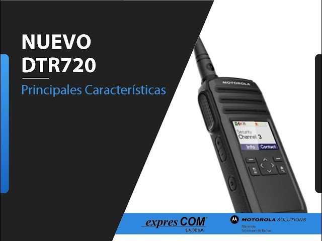 RADIOS DIGITALES DE DOS VÍAS DTR720 - Motorola Solutions LATAM