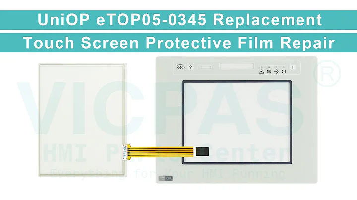 Exor UniOP eTOP05 eTOP05-0345 Front Overlay Touch Screen Panel Replacement Repair