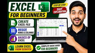 Excel Beginner Guide | Create File + Row &amp; Column Resize (Easy Method)