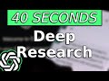 How to do Deep Research in ChatGpt (Fast Tutorial)