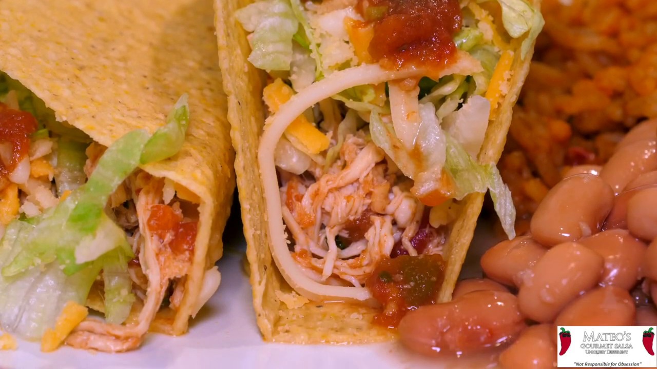 Mateos shredded chicken tacos YouTube