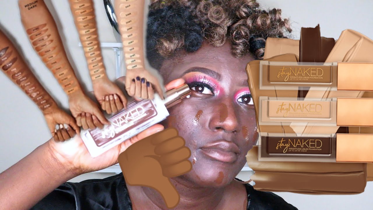 UrbanDecay stay naked foundation on dark and oily skin | Demo + review | Lynaa Belle