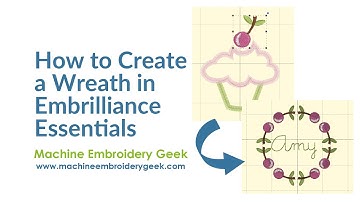 How to create a wreath design from a piece of an embroidery design using Embrilliance Essentials