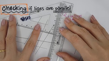 Parallel- checking if lines are parallel