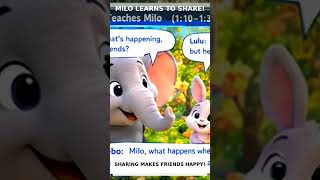 🦁 Milo Learns to Share ❤️ | Fun Kids Cartoon #Shorts