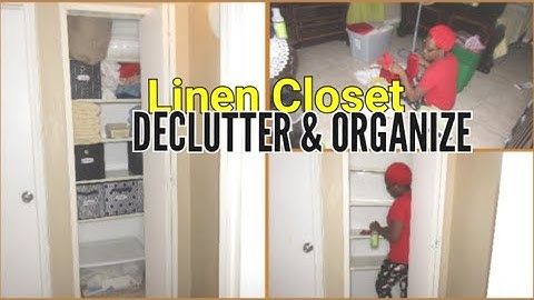 SMALL LINEN CLOSET MAKEOVER | Organize with me | Clean, Declutter & Organize | After Dark Motivation