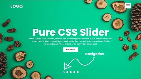 Create an Image Slider using Html & CSS only | Responsive Website Design